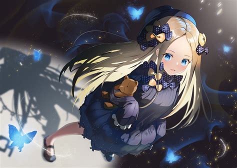 abigail williams fate grand order blonde hair blue eyes butterfly