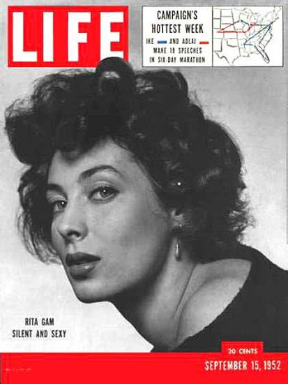 life magazine copyright 1952 rita gam silent and sexy