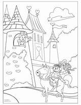 Fairy Coloring Pages Tale Tail Printable Castle Getcolorings Color Print Getdrawings Colorings sketch template