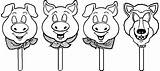 Pig Puppets Peppa Wecoloringpage Clipground sketch template