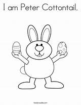 Peter Cottontail Coloring Pages Easter Bunny Am Hoppy Kindergarten Getcolorings Printable Print Getdrawings Twistynoodle Change Template sketch template