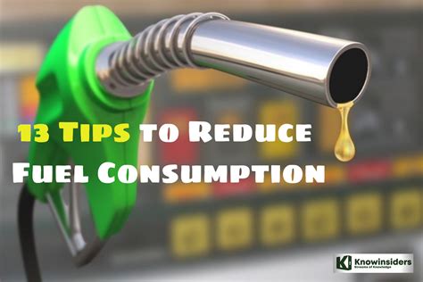 tips  reduce fuel consumption knowinsiders