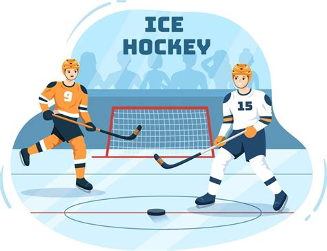 ice hockey player sport  helmet stick puck  skates  ice
