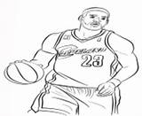Coloring Pages Nba Sport James Printable Lebron Color Print Durant Kevin Online Info sketch template