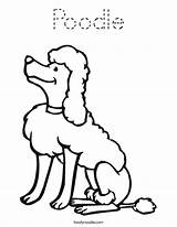 Poodle Coloring Drawing Pages Outline Poodles Clipart Dog Logging Cute Standard Print Skirt Cartoon Speed High Line Noodle Cliparts Word sketch template