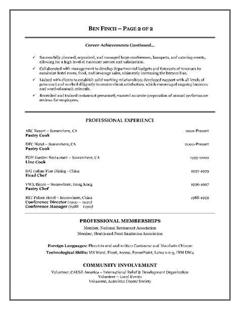 sample resume   restaurant job httpwwwresumecareerinfo