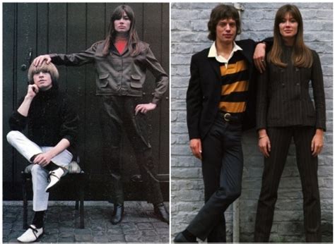 rare 60s photos brian jones and mick jagger with françoise hardy