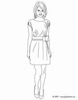 Mannequin Coloriage Model Top Pages Coloring Imprimer Getcolorings Getdrawings sketch template
