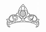 Crown Coloring Princess Pages Tiara Drawing Queen Printable Colouring Girls Easy Crowns Draw Couronne Color Princes Disney Print Cartoon Coloriage sketch template