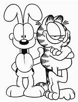 Garfield Odie Coloring Pages Printable Kids Cartoon Categories sketch template