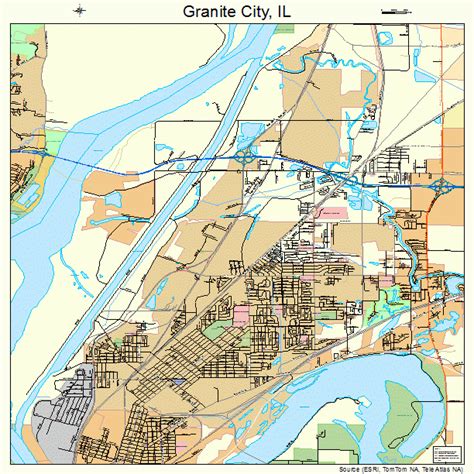granite city illinois street map