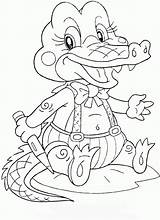 Crocodile Baby Coloring Pages Printable Alligator Print School Preschool Buaya Color Croc Oh Kids Study Online Colouring Comments Popular Animals sketch template