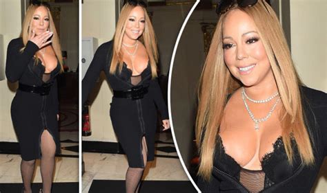 Mariah Carey Puts On Very Busty Display As She Squeezes Curves Into Eye