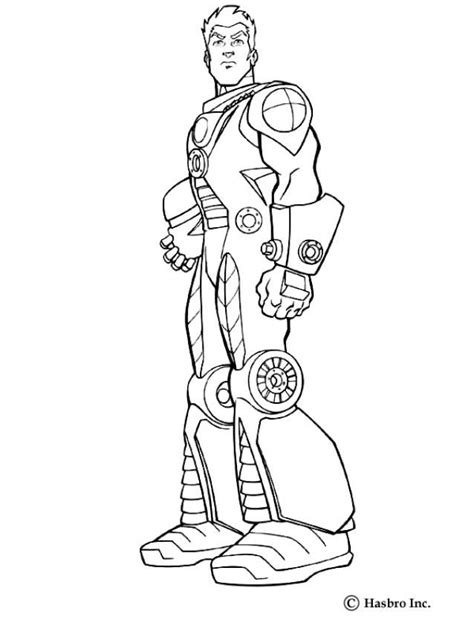 coloring page  action man armor discover   favorite