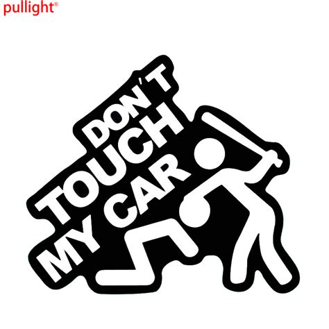 15cm 13cm funny car stickers dont touch my car jdm sticker rear window