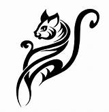 Tribal Cat Tattoo Tattoos Designs Drawings Charming Awesome Cats Animals Sexy Snake Gatti Tribale Onlytribal Tattooimages Biz sketch template