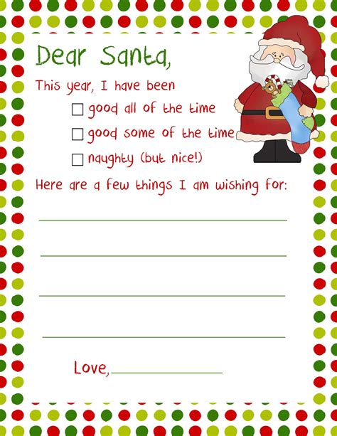 sample santa letter  child letter daily references