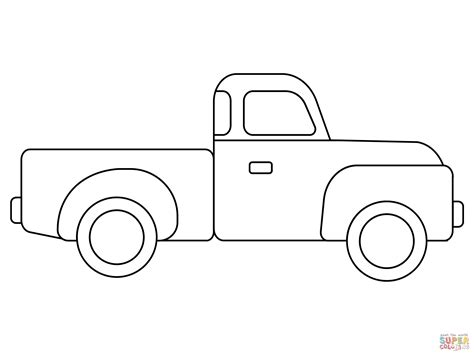 pickup truck coloring page  printable coloring pages