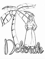 Deborah Debora Barak Biblia Study Dominical Atividades Prophetess Jw Preschool Bora Bíblicas Sencillos Catecismo Obeys sketch template
