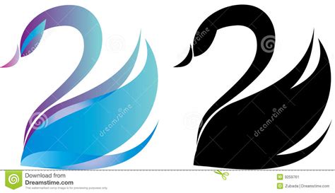 het embleem van de zwaan vector illustratie illustration  pictogram