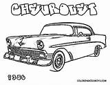 Coloring Pages Car Cars Chevy Truck Clipart Muscle Old Printable Classic Hot Fast Kids Sprint Rod Vintage Pickup Chevrolet Print sketch template