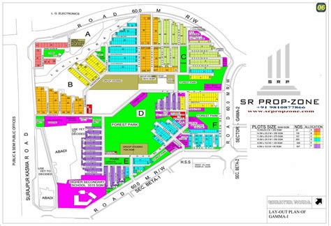 layout plan  gamma  greater noida hd map greater noida industry
