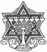 Coloring Jewish Menorah Judentum Hanukkah Jüdische Torah Reli Besuchen Judaism sketch template