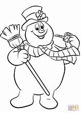 Snowman Frosty Coloring Pages Clipart Drawing Printable Adults Sheets Kids Christmas Supercoloring Adult Cartoon Template Color Colouring Snowmen Kindergarten Printables sketch template