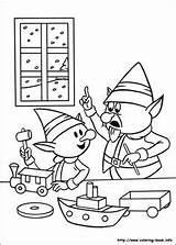 Rudolph Coloring Pages Reindeer Nosed Red Getcolorings Hermey sketch template