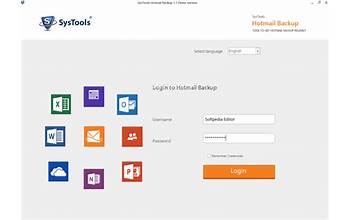 SysTools Hotmail Backup screenshot #0