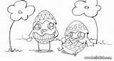 Chick Eggs Coloring Hatching Pages Color Easter Hellokids Print sketch template