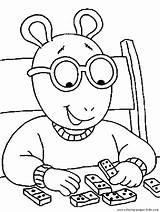Coloring Pages Kids Arthur Characters Cartoon Printable Color sketch template