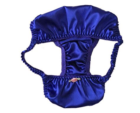 royal blue satin panties sissy tanga knickers underwear briefs sizes 10
