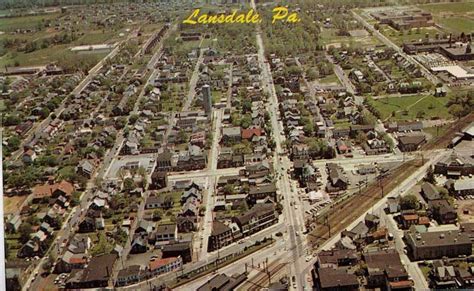 pictures  lansdale aerial view aerial pennsylvania history