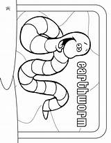 Coloring Earthworm Pages Color Worm Animals Earth Jim Wallpaper Printable Template Print sketch template