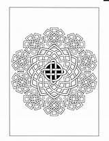 Coloring Mandala Celtic Pages Adult Books Intricate sketch template