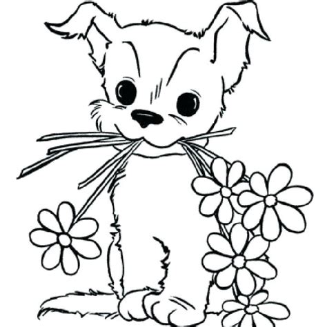 coloring pages  cute baby puppies  getcoloringscom