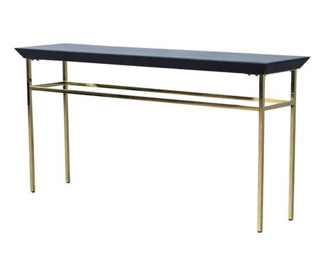 Black Glass And Gold Metal Console Table At 1stdibs
