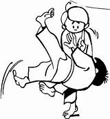 Judo Karate Jitsu Jiu Maurice Combes Compete sketch template