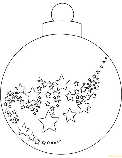 christmas ball ornaments coloring page  printable coloring pages