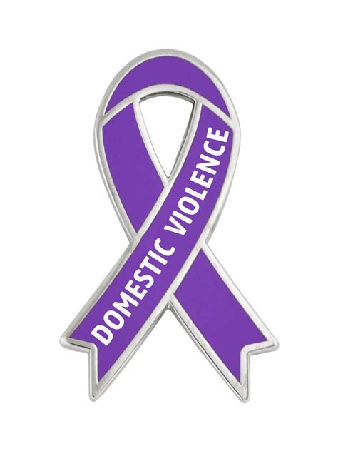 awareness ribbon pin domestic violence pinmart