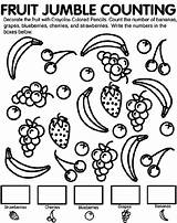 Counting Fruit Jumble Netart sketch template