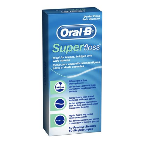 oral  superfloss dental floss pre cut strands  pack dentalspot
