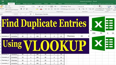Find Duplicate Using Vlookup In Excel By Learning Center In Urdu Hindi
