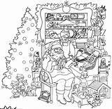 Intricate Coloringhome Versteckte Weihnachten Christmascoloring 1981 Amando Mostlypaperdolls sketch template