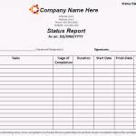 sample status report  word templates