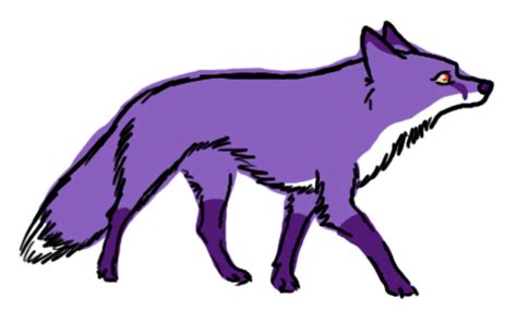 purple fox  cushfish  deviantart