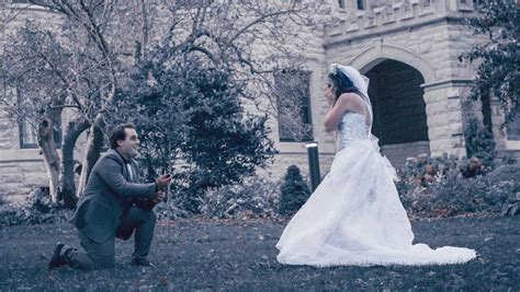 Corpse Bride Surprise Omaha Halloween Photoshoot Turns Into Sweet Proposal