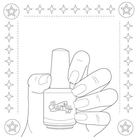 nail coloring pages coloring home