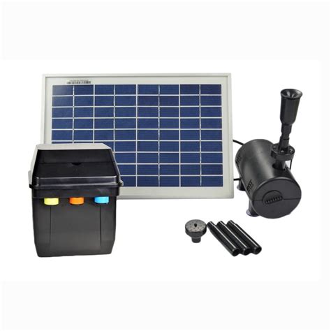 asc  watt solar powered water pump  battery timer control  led winter mode walmartcom